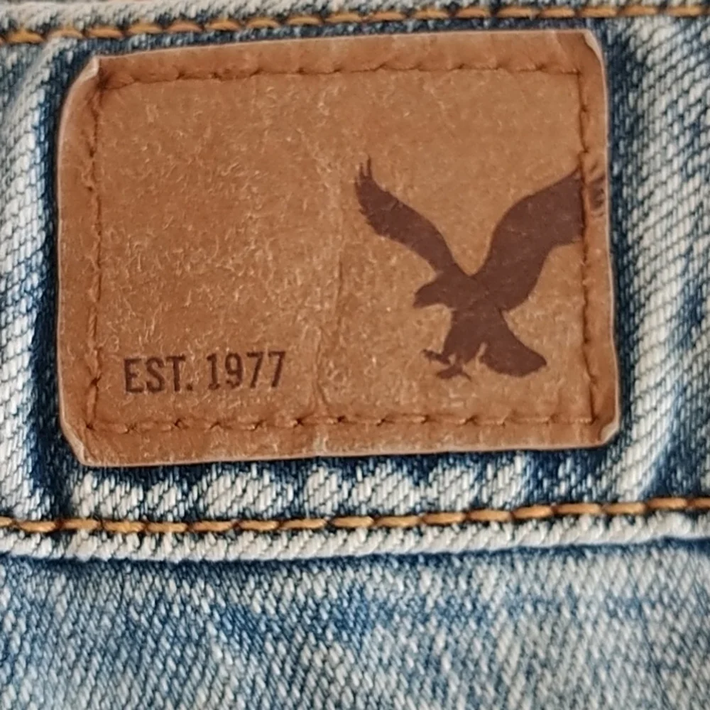 American Eagle Outfitters "Shortie" Denim Lace Shorts sz 00 - Picture 10 of 10